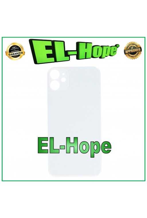 VETRO SCOCCA POSTERIORE COPRI BATTERIA PER IPHONE 11 BACK COVER BIG HOLE BIANCO VETRO SCOCCA POSTERIORE COPRI BATTERIA PER IPHONE 11 BACK COVER BIG HOLE BIANCO