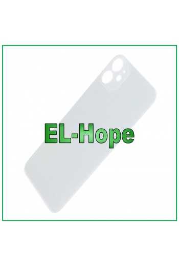 VETRO SCOCCA POSTERIORE COPRI BATTERIA PER IPHONE 11 BACK COVER BIG HOLE BIANCO