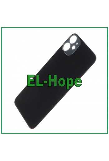 VETRO SCOCCA POSTERIORE COPRI BATTERIA PER IPHONE 11 BACK COVER BIG HOLE NERO
