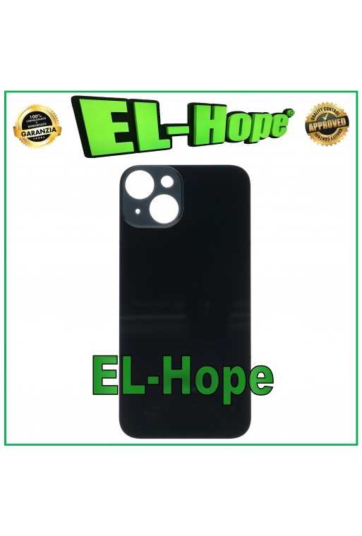 VETRO SCOCCA POSTERIORE COPRI BATTERIA PER IPHONE 14 BIG HOLE NERO MEZZANOTTE VETRO SCOCCA POSTERIORE COPRI BATTERIA PER IPHONE 14 BIG HOLE NERO MEZZANOTTE