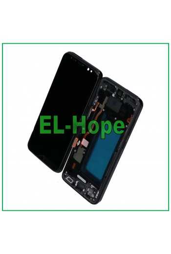 DISPLAY LCD TFT + FRAME PER SAMSUNG GALAXY S8 SM-G950 F TOUCH SCREEN VETRO NERO