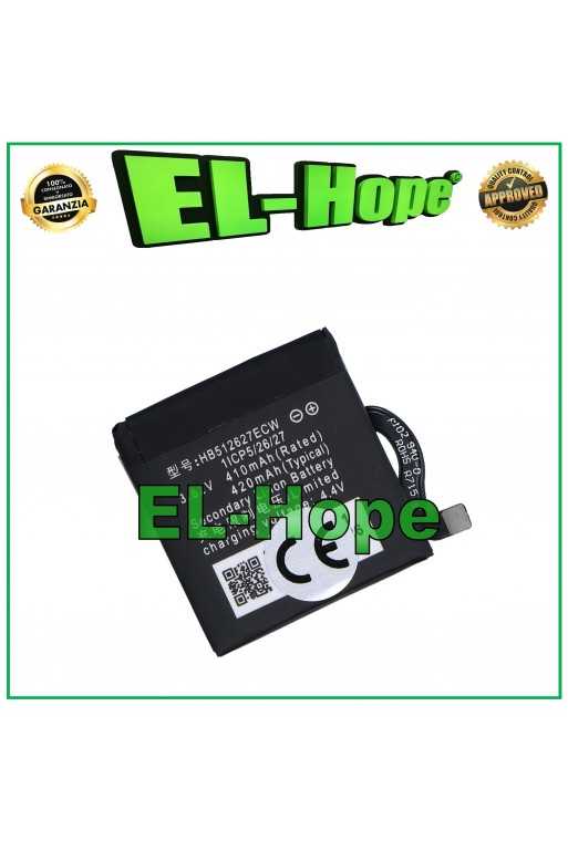 BATTERIA HB512627ECW PER HUAWEI WATCH GT 46MM / WATCH 2 / WATCH 2 PRO 420 mAh BATTERIA HB512627ECW PER HUAWEI WATCH GT 46MM / WATCH 2 / WATCH 2 PRO 420 mAh