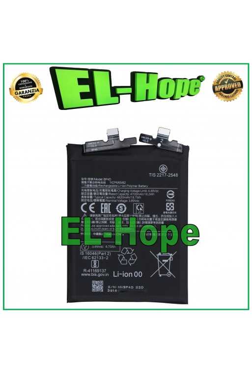 BATTERIA BP4D PER XIAOMI MI 13 PRO 2210132G 2210132C 4820 mAh PARI ORIGINALE BATTERIA BP4D PER XIAOMI MI 13 PRO 2210132G 2210132C 4820 mAh PARI ORIGINALE