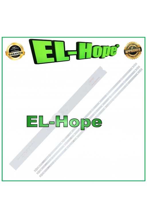 KIT 3 BARRE STRIP 8 LED PER TV 43" AKAI LB1597 HRS_SQY43_3X8_2W_MCPCB 12mm_V1 KIT 3 BARRE STRIP 8 LED PER TV 43" AKAI LB1597 HRS_SQY43_3X8_2W_MCPCB 12mm_V1