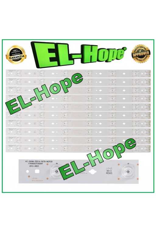 KIT 10 BARRE 6 LED PER TV 50" HAIER KC-500W-TE01A-50T9-MCPCB 6003100094 LB1561 KIT 10 BARRE 6 LED PER TV 50" HAIER KC-500W-TE01A-50T9-MCPCB 6003100094 LB1561
