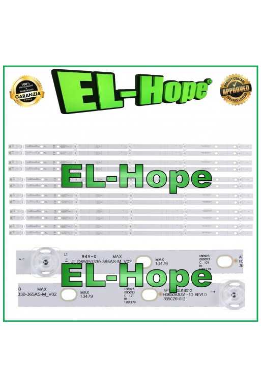 KIT 12 BARRE 5 LED TV 65" HISENSE JL.D65051330-365AS-M_V02 APT-HXLB18012 L610mm KIT 12 BARRE 5 LED TV 65" HISENSE JL.D65051330-365AS-M_V02 APT-HXLB18012 L610mm