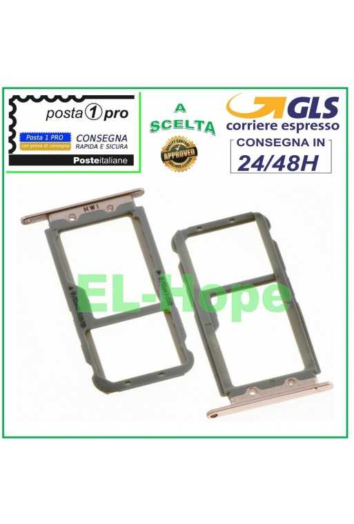 SLOT CARRELLO VANO PORTA NANO SIM CARD SCHEDA MICRO SD HUAWEI NOVA 2S ROSA GOLD SLOT CARRELLO VANO PORTA NANO SIM CARD SCHEDA MICRO SD HUAWEI NOVA 2S ROSA GOLD
