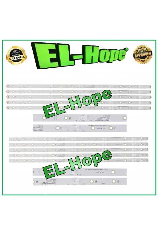 KIT 10 BARRE STRIP LED PER TV 55" PHILIPS LB-GM3030-GJ0D22555X10AN22 (L)(R)-1-H KIT 10 BARRE STRIP LED PER TV 55" PHILIPS LB-GM3030-GJ0D22555X10AN22 (L)(R)-1-H