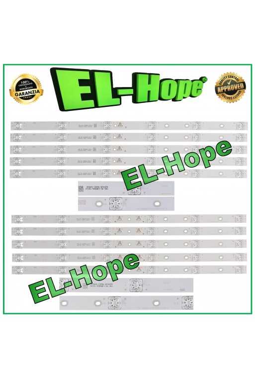 KIT 10 BARRE STRIP 6 LED PER TV 50" TCL LB1110 LB1109 CL-50C715-3030FC-6X2(A)(B) KIT 10 BARRE STRIP 6 LED PER TV 50" TCL LB1110 LB1109 CL-50C715-3030FC-6X2(A)(B)