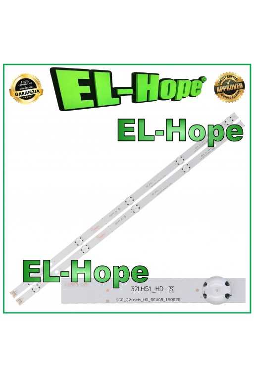 KIT 2 BARRE 5 LED PER TV 32" LG 32LH51_HD SSC-32INCH-HD-REV05_15095 HD_LF51 KIT 2 BARRE 5 LED PER TV 32" LG 32LH51_HD SSC-32INCH-HD-REV05_15095 HD_LF51