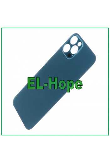 VETRO SCOCCA POSTERIORE COPRI BATTERIA PER IPHONE 12 PRO BIG HOLE BLU PACIFICO