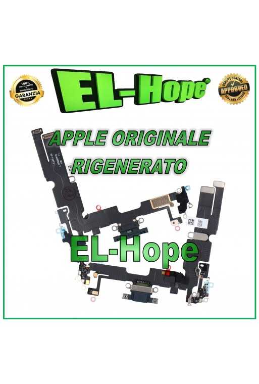FLAT CONNETTORE DI RICARICA RIGENERATO ORIGINALE APPLE IPHONE 14 PLUS MEZZANOTTE FLAT CONNETTORE DI RICARICA RIGENERATO ORIGINALE APPLE IPHONE 14 PLUS MEZZANOTTE