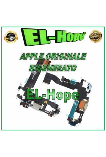 FLAT CONNETTORE DI RICARICA RIGENERATO ORIGINALE APPLE IPHONE 12 /12 PRO ARGENTO
