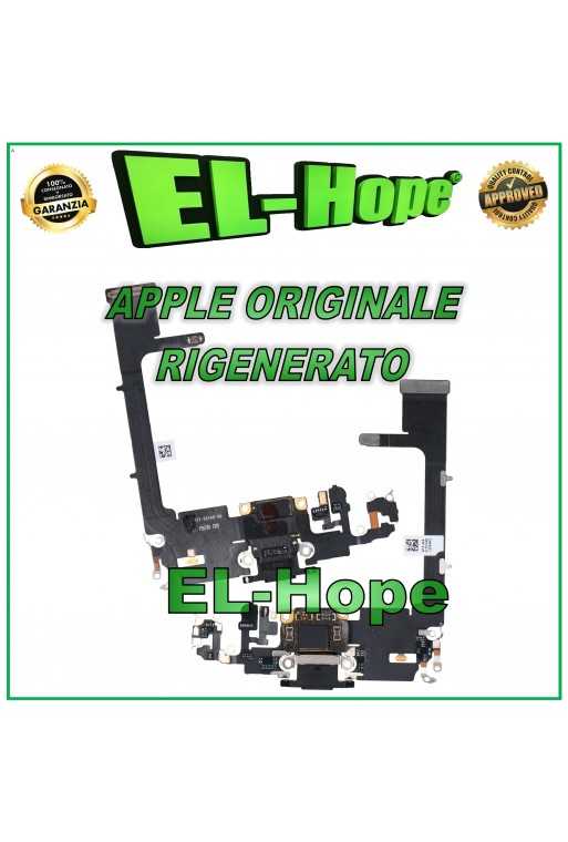 FLAT CONNETTORE DI RICARICA RIGENERATO ORIGINALE APPLE IPHONE 11 PRO NERO FLAT CONNETTORE DI RICARICA RIGENERATO ORIGINALE APPLE IPHONE 11 PRO NERO