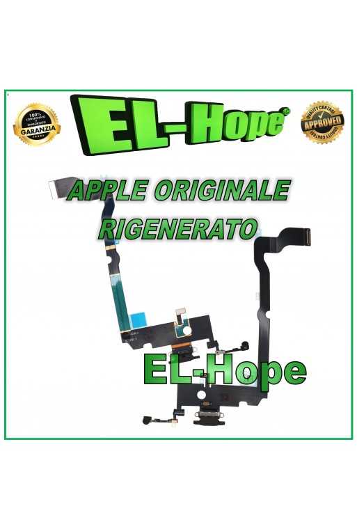 FLAT CONNETTORE DI RICARICA RIGENERATO ORIGINALE APPLE IPHONE XS MAX NERO