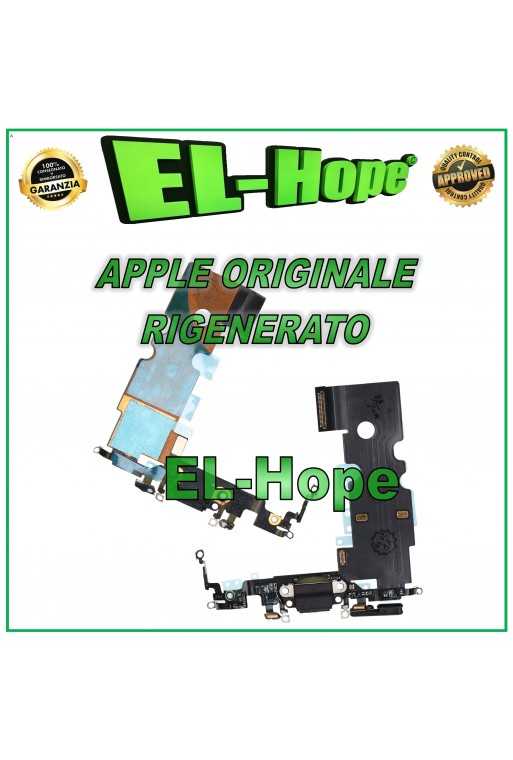 FLAT CONNETTORE DI RICARICA RIGENERATO ORIGINALE APPLE IPHONE 8 SE 2020 NERO FLAT CONNETTORE DI RICARICA RIGENERATO ORIGINALE APPLE IPHONE 8 SE 2020 NERO