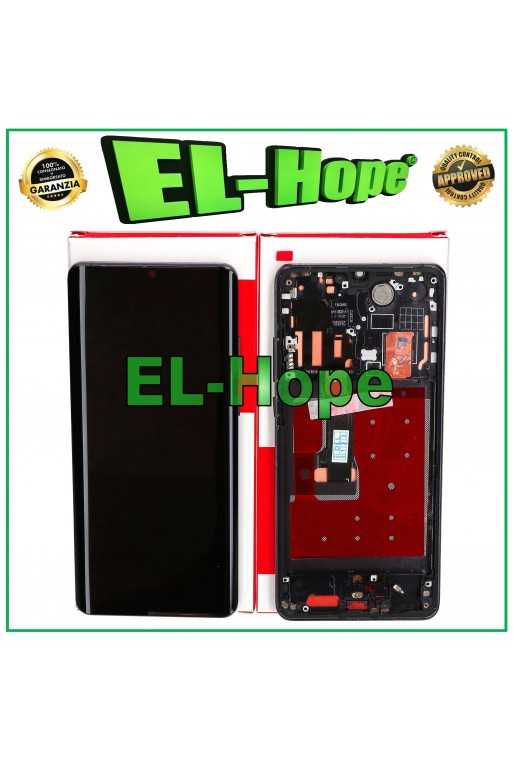 DISPLAY FRAME + TOUCH PARI ORIGINALE SERVICE PER HUAWEI P30 PRO VOG-L09 L29 NERO DISPLAY FRAME + TOUCH PARI ORIGINALE SERVICE PER HUAWEI P30 PRO VOG-L09 L29 NERO