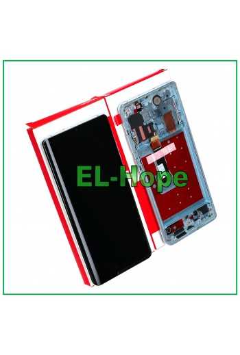 DISPLAY FRAME TOUCH PARI ORIGINALE SERVICE PER HUAWEI P30 PRO VOG-L09 L29 SILVER