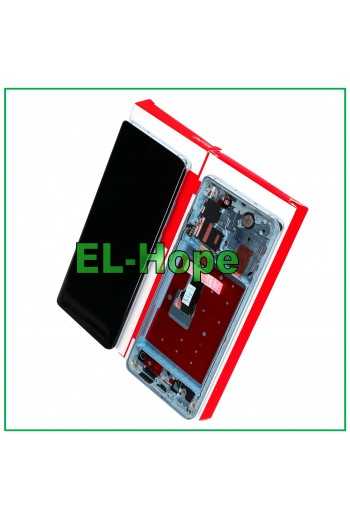 DISPLAY FRAME TOUCH PARI ORIGINALE SERVICE PER HUAWEI P30 PRO VOG-L09 L29 SILVER