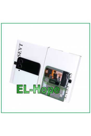 DISPLAY ESTERNO VETRO SCOCCA ORIGINALE SAMSUNG GALAXY Z FLIP 4 5G SM-F721 BIANCO