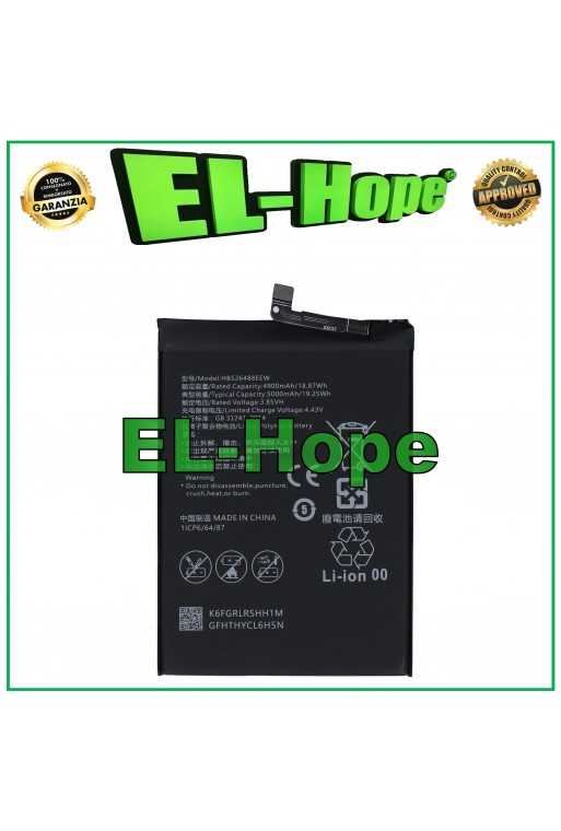 BATTERIA HB526488EEW PER HUAWEI P SMART 2021 PPA-LX2 5000 mAh PARI ORIGINALE BATTERIA HB526488EEW PER HUAWEI P SMART 2021 PPA-LX2 5000 mAh PARI ORIGINALE