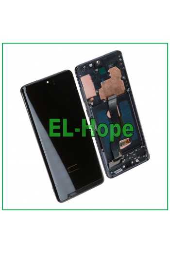 DISPLAY LCD FRAME OLED PER SAMSUNG GALAXY S20 PLUS SM G985 G986 TOUCH VETRO NERO