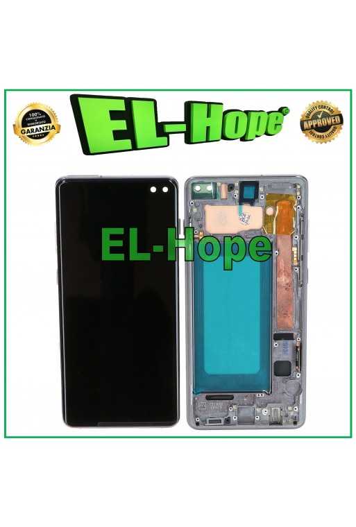DISPLAY LCD TFT + FRAME PER SAMSUNG GALAXY S10 PLUS SM-G975F TOUCH SCREEN NERO DISPLAY LCD TFT + FRAME PER SAMSUNG GALAXY S10 PLUS SM-G975F TOUCH SCREEN NERO