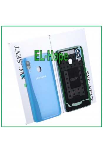 SCOCCA POSTERIORE ORIGINALE SAMSUNG GALAXY A40 SM-A405 BACK COVER VETRO BLU