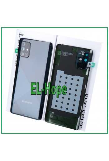 SCOCCA COPRI BATTERIA ORIGINALE SAMSUNG GALAXY A71 SM-A715 BACK COVER NERO