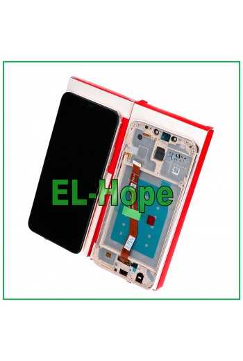 DISPLAY TOUCH FRAME PARI ORIGINALE SERVICE HUAWEI MATE 20 LITE SNE-LX1 AL00 ORO