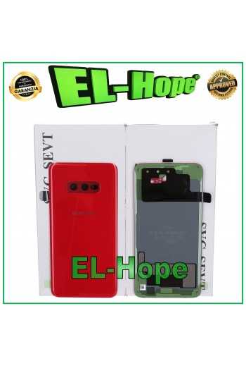COPRI BATTERIA ORIGINALE SAMSUNG GALAXY S10E SM-G970 COPERCHIO POSTERIORE ROSSO