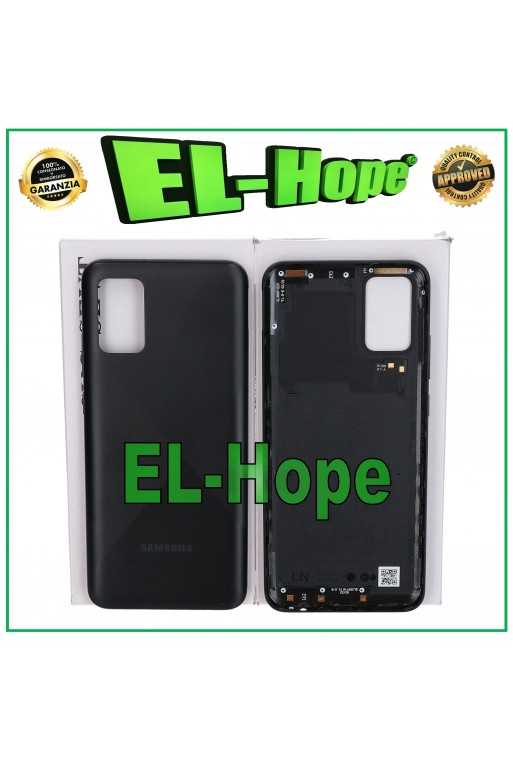 SCOCCA BATTERIA POSTERIORE ORIGINALE SAMSUNG GALAXY A02S SM-A025 BACK CASE NERO
