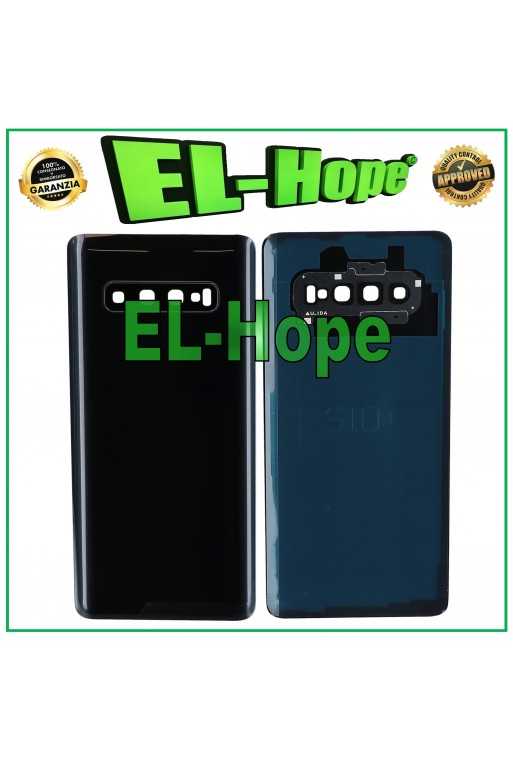 COPRI BATTERIA PER SAMSUNG GALAXY S10+ PLUS SM-G975F SCOCCA POSTERIORE NERO COPRI BATTERIA PER SAMSUNG GALAXY S10+ PLUS SM-G975F SCOCCA POSTERIORE NERO