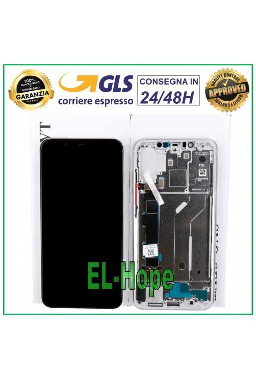DISPLAY LCD TOUCH ORIGINALE FRAME XIAOMI MI8 MI 8 M1803E1A M1803E1C VETRO SILVER DISPLAY LCD TOUCH ORIGINALE FRAME XIAOMI MI8 MI 8 M1803E1A M1803E1C VETRO SILVER