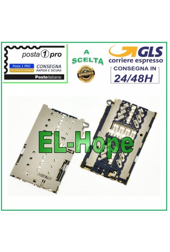 LETTORE SCHEDA NANO SIM CARD READER + MICRO SD SAMSUNG GALAXY S7 EDGE SM-G935F