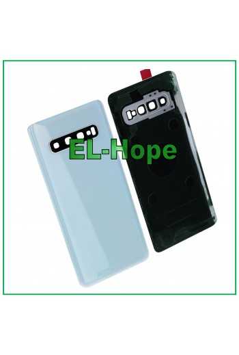 SCOCCA COPRI BATTERIA PER SAMSUNG GALAXY S10 SM-G973F CASE POSTERIORE BIANCO