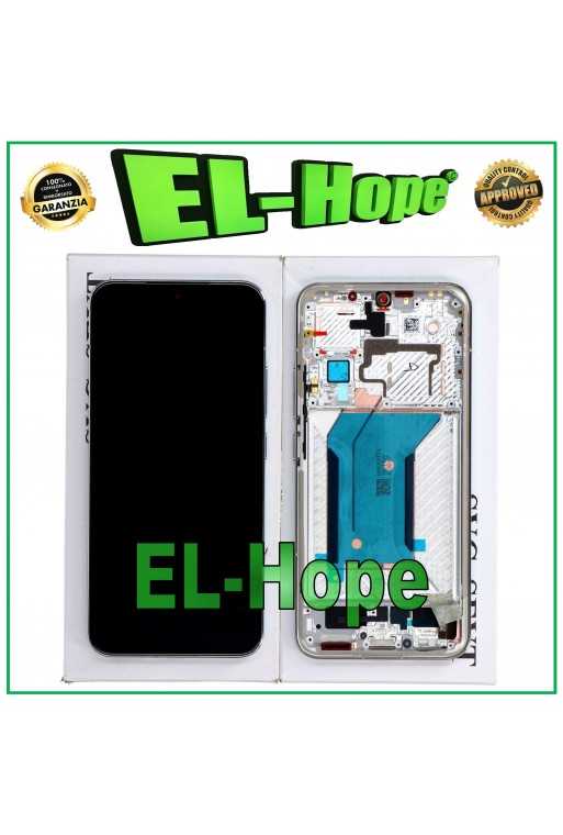 DISPLAY TOUCH LCD ORIGINALE SERVICE 100% XIAOMI 14 5G 2023 FRAME WHITE BIANCO DISPLAY TOUCH LCD ORIGINALE SERVICE 100% XIAOMI 14 5G 2023 FRAME WHITE BIANCO