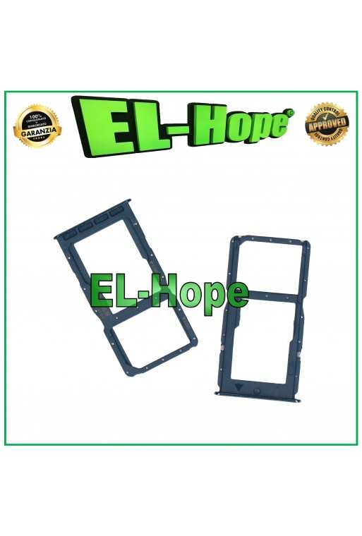 SLOT CARRELLO VANO PORTA SCHEDA NANO SIM + MICRO SD HUAWEI P30 LITE MAR-LX1 BLU SLOT CARRELLO VANO PORTA SCHEDA NANO SIM + MICRO SD HUAWEI P30 LITE MAR-LX1 BLU