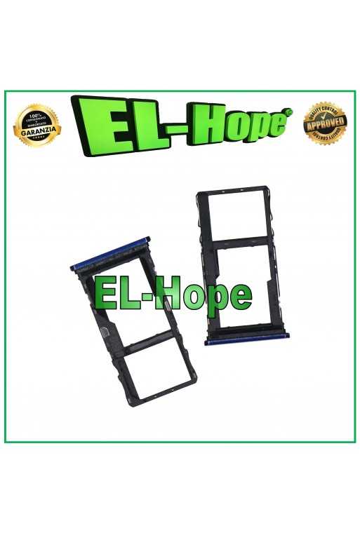 SLOT CARRELLO VANO SCHEDA SIM + MICRO SD PER MOTOROLA MOTO G9 PLAY XT2083 BLU SLOT CARRELLO VANO SCHEDA SIM + MICRO SD PER MOTOROLA MOTO G9 PLAY XT2083 BLU