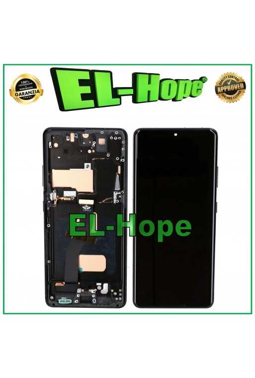 DISPLAY LCD TFT FRAME PER SAMSUNG GALAXY S21 ULTRA SM-G998 TOUCH VETRO NERO DISPLAY LCD TFT FRAME PER SAMSUNG GALAXY S21 ULTRA SM-G998 TOUCH VETRO NERO