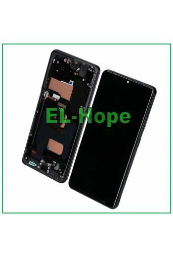DISPLAY LCD TFT FRAME PER SAMSUNG GALAXY S21 ULTRA SM-G998 TOUCH VETRO NERO