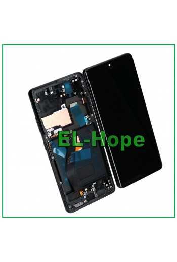 DISPLAY LCD OLED + FRAME PER SAMSUNG GALAXY S21 ULTRA SM-G998 TOUCH VETRO NERO