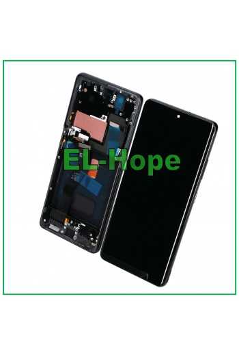 DISPLAY LCD OLED + FRAME PER SAMSUNG GALAXY S21 ULTRA SM-G998 TOUCH VETRO NERO