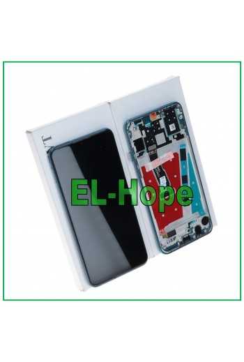 DISPLAY FRAME PARI ORIGINALE SERVICE HUAWEI P30 LITE MAR-LX1M 48 MP TOUCH BLU