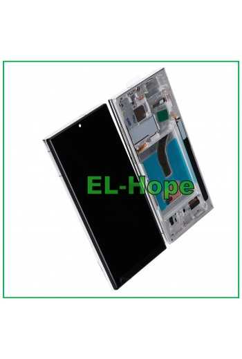 DISPLAY LCD TFT + FRAME TOUCH PER SAMSUNG GALAXY S22 ULTRA 2022 SM-S908 BIANCO