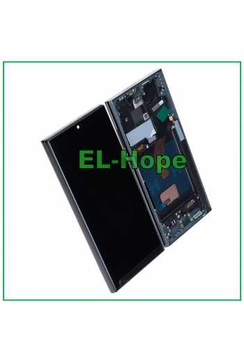 DISPLAY LCD TFT + FRAME TOUCH PER SAMSUNG GALAXY S22 ULTRA 2022 SM-S908 NERO
