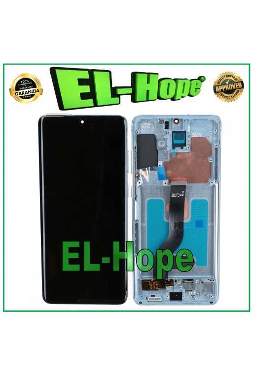 DISPLAY LCD OLED FRAME PER SAMSUNG GALAXY S20+ PLUS SM-G985 G986 TOUCH VETRO BLU DISPLAY LCD OLED FRAME PER SAMSUNG GALAXY S20+ PLUS SM-G985 G986 TOUCH VETRO BLU