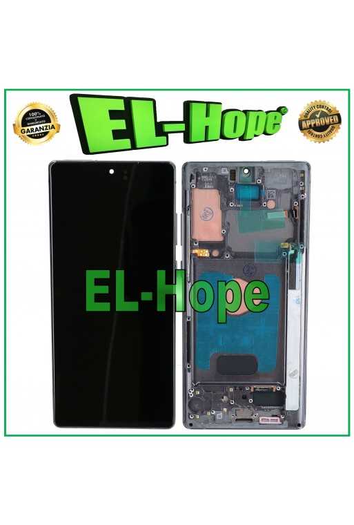 DISPLAY FRAME OLED PER SAMSUNG GALAXY NOTE 20 SM- N980 N981 TOUCH LCD VETRO GRAY DISPLAY FRAME OLED PER SAMSUNG GALAXY NOTE 20 SM- N980 N981 TOUCH LCD VETRO GRAY