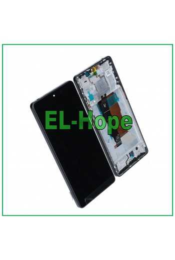 DISPLAY LCD OLED FRAME PER XIAOMI REDMI NOTE 12 TURBO 5G TOUCH SCREEN VETRO NERO