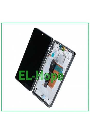 DISPLAY LCD OLED FRAME PER XIAOMI REDMI NOTE 12 TURBO 5G TOUCH SCREEN VETRO NERO
